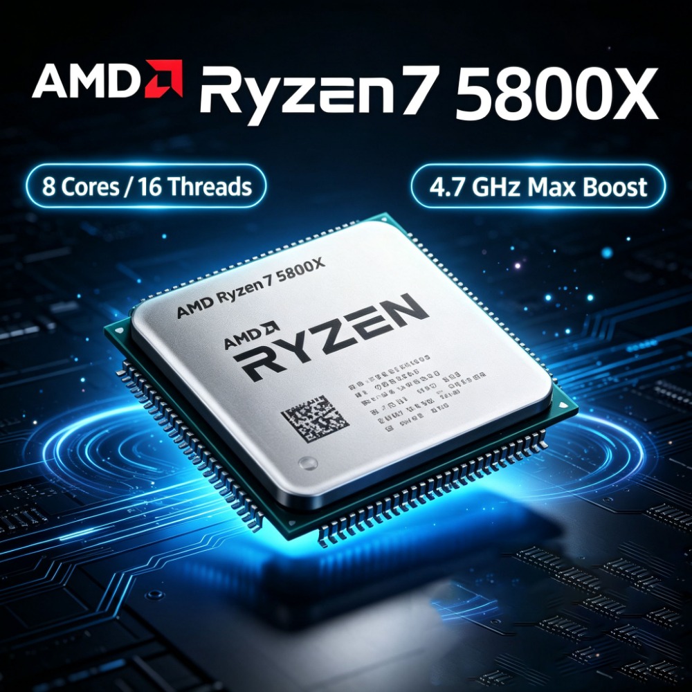 Processador AMD Ryzen 7 5800X  - Amd Cpu Ryzen 7 avaliação e preço