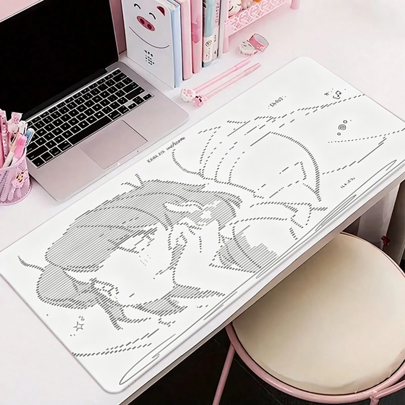1Pç Mouse Pad de Couro Anime A - Gaming Keyboard Nearby avaliação e preço